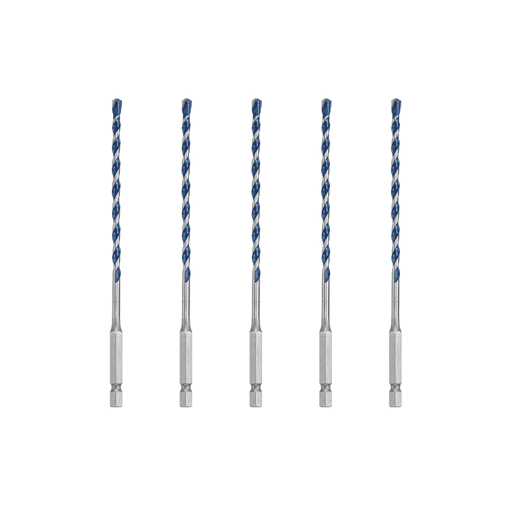 Bosch 3/16" x 6" Blue Xtreme Carbide Hammer Drill Bit, 5-Pack BXH045