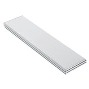 Silver auxiliary extension table for Mafell Erika 70 saw adds wide, stable work surface