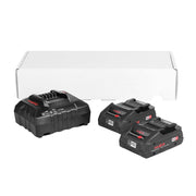 Mafell 18V Battery and Charger Set with 2x 4.0 Ah 72Wh LiHD Batteries and APS M Charger, 120V 209593