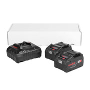 Mafell 18V Battery and Charger Set with 2x 5.5 Ah 99Wh LiHD Batteries and APS M Charger, 120V 209594