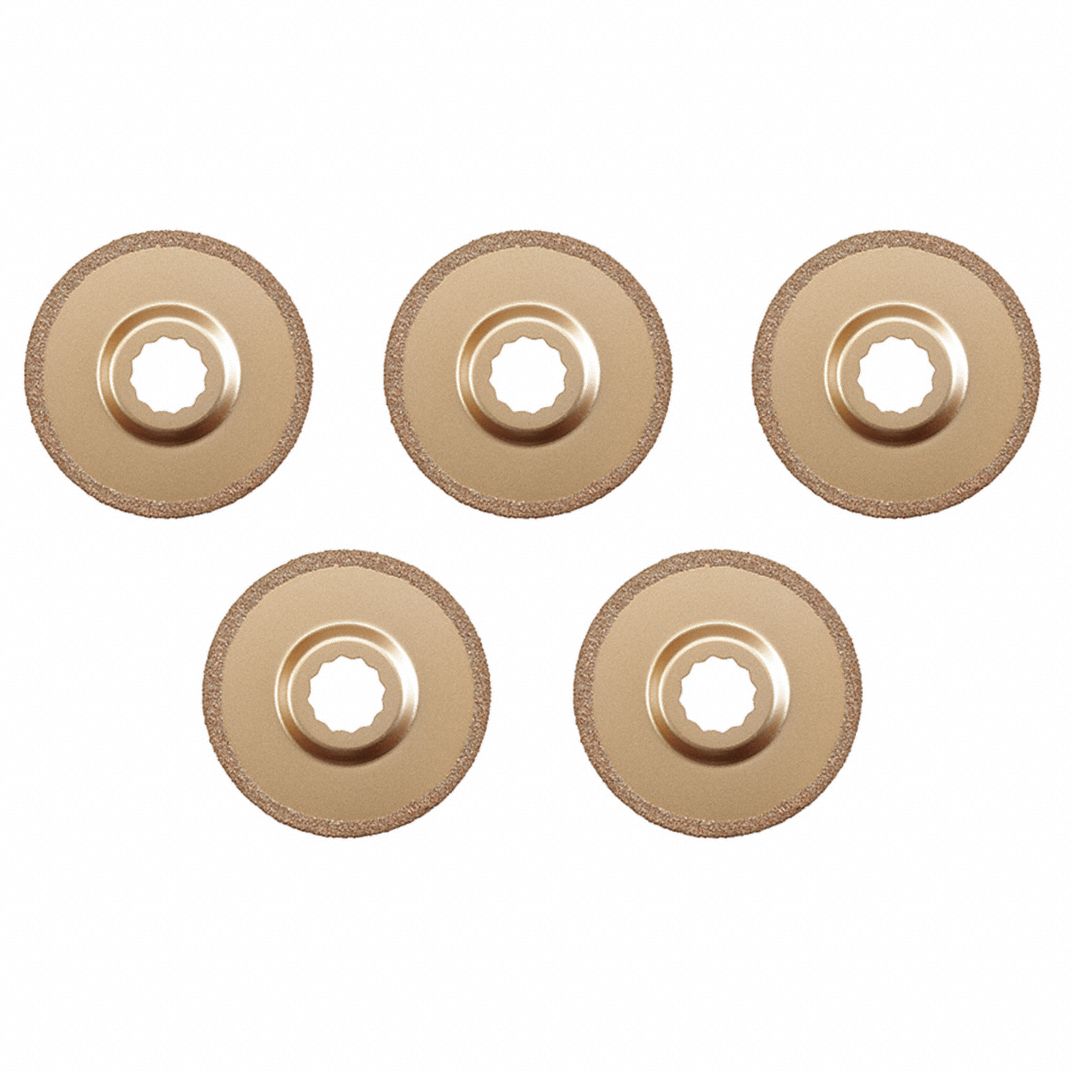 Fein Grout Removal Blade, 3/4 in Blade Length, Universal Closed-Back- 5 pk 63502155020