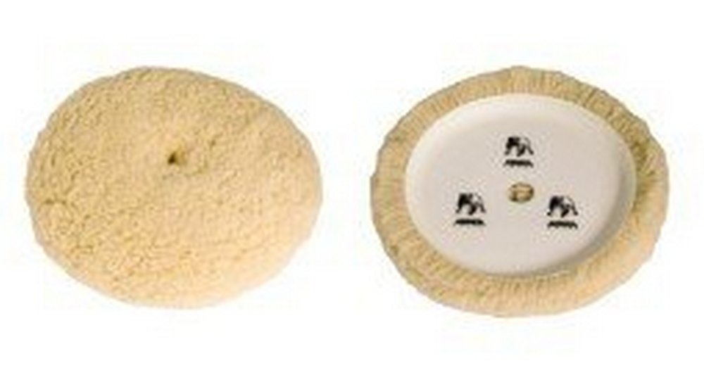 Mirka 7-1/2 in. Twisted Acrylic Wool Yellow Polishing Pad 1 in. thick, Qty 1 MPADTWY-7.5