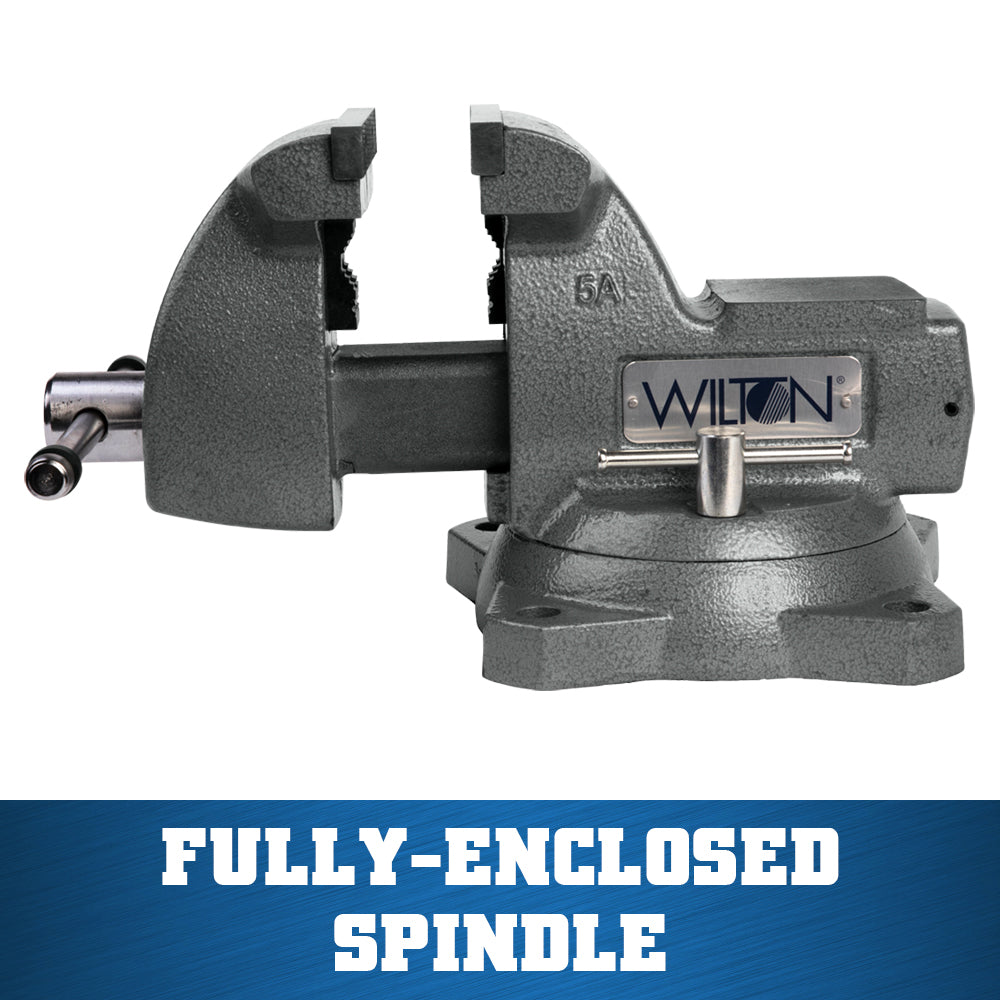 Jet 745, Mechanics Vise 5 in. Jaw with Swivel Base 21400