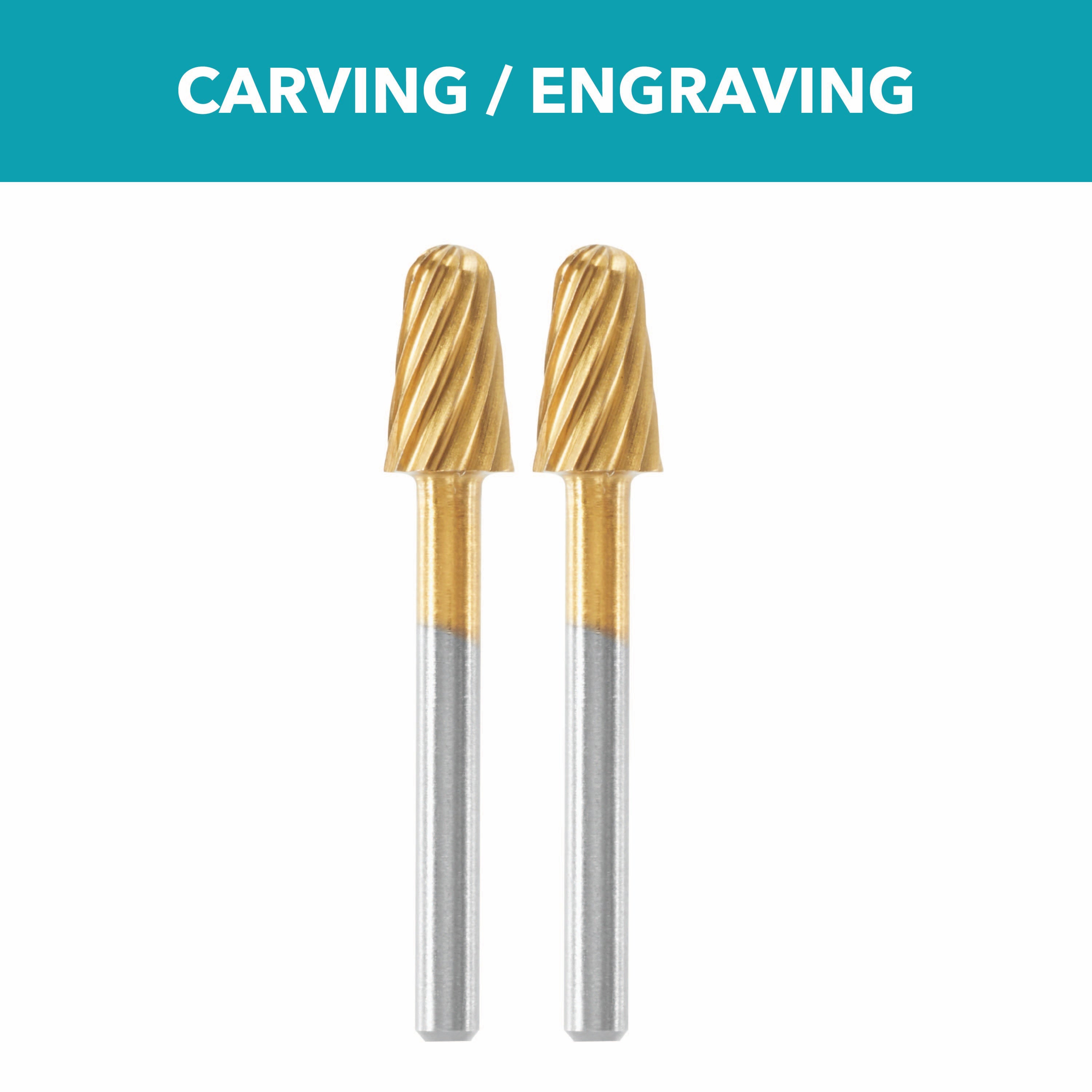 1/4 in. Max Life High Performance Rotary Carving Bit, 2-Pack