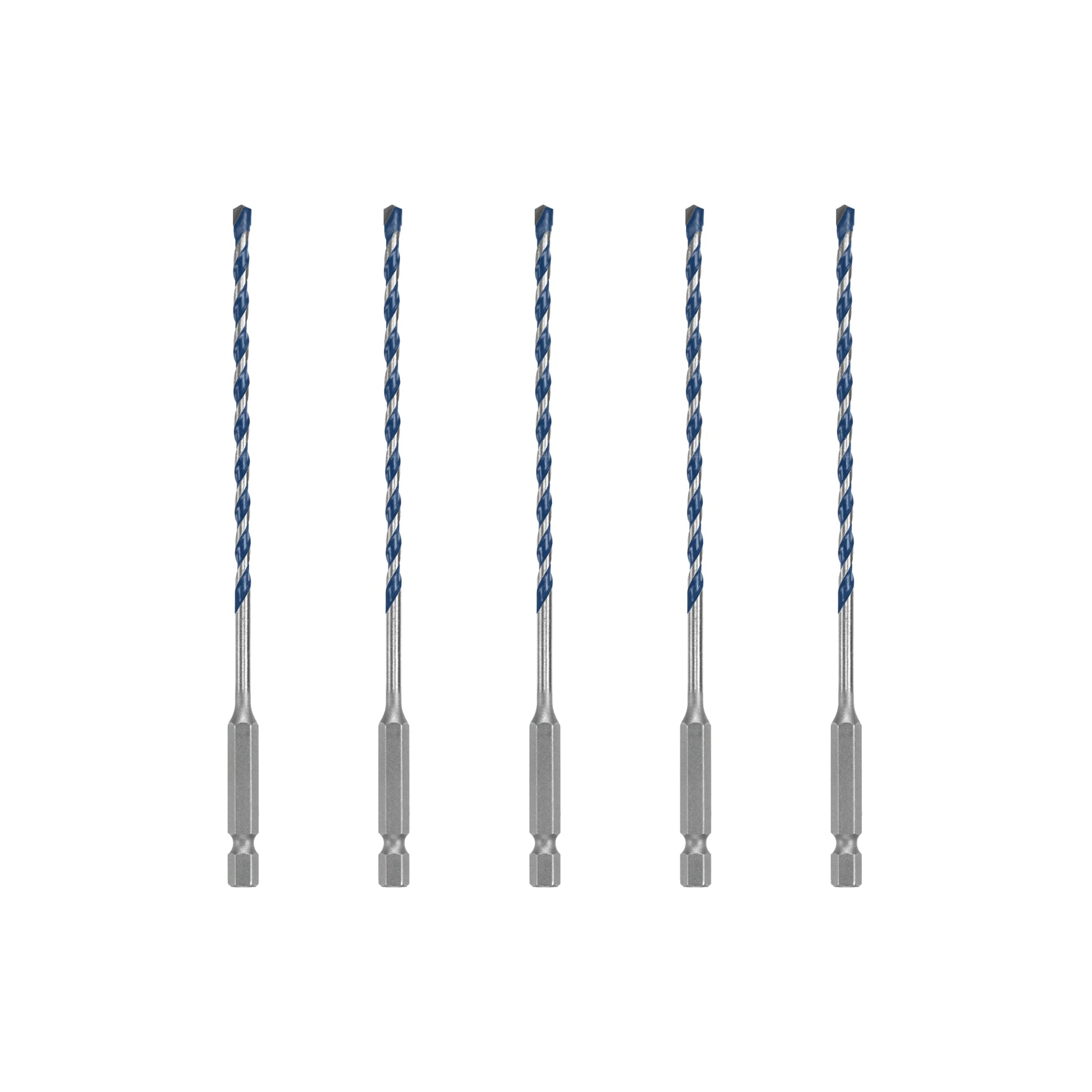 Bosch 5/32" x 6" Blue Xtreme Carbide Hammer Drill Bit, 5-Pack BXH025