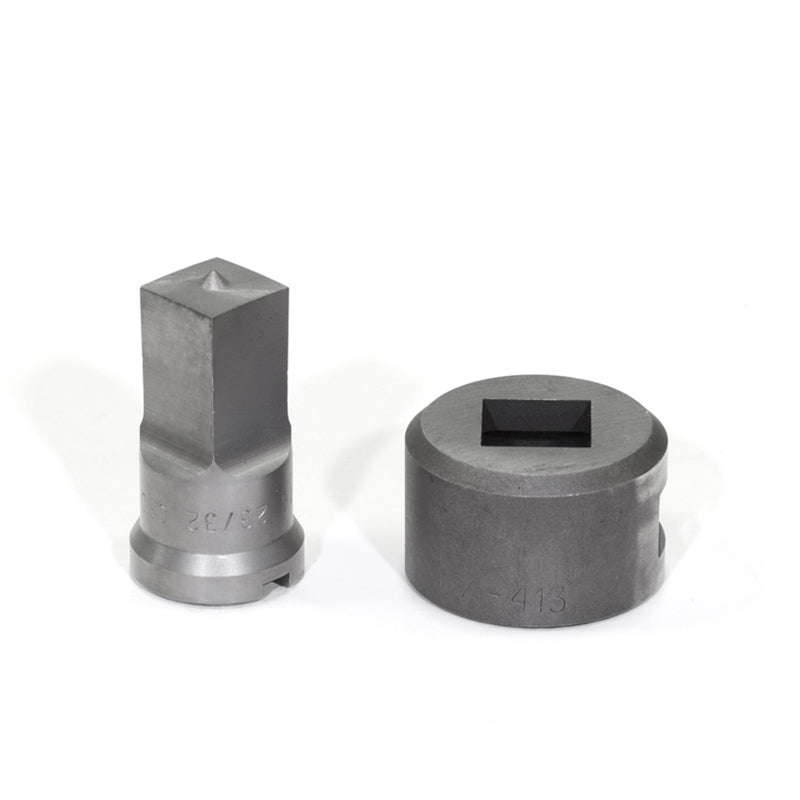 Edwards Ironworkers 23/32 in. Square Punch & Die Set with Key-Way PDSQ23/32