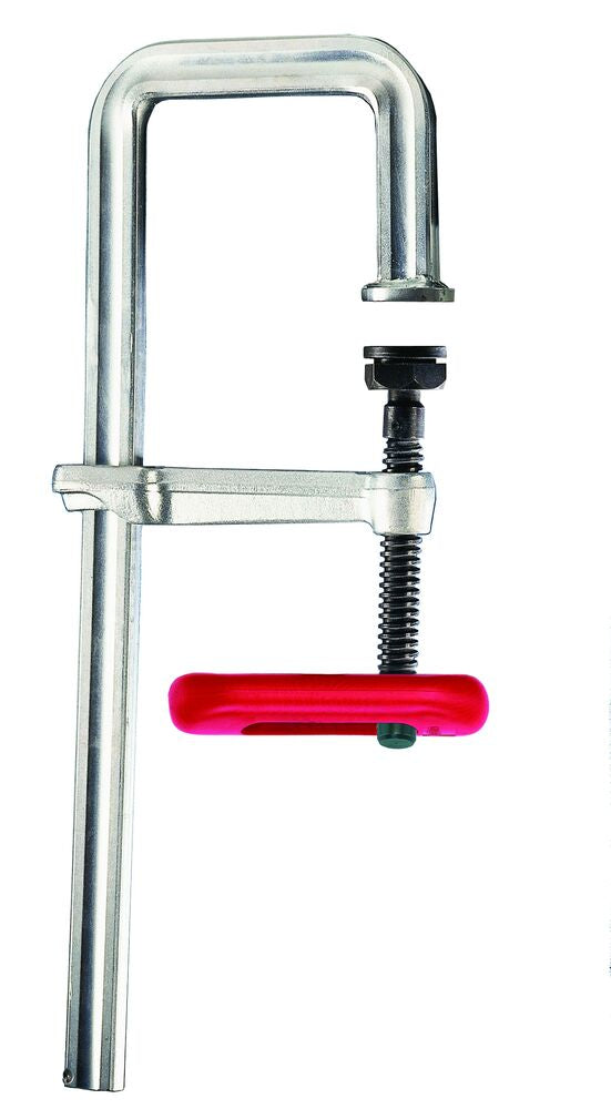 Bessey Tools 12 in. All-Steel Step-Over Clamp, 5-1/2 in. Throat Depth, 4 in. Step-Over, 2,660 lb Clamping Force 2400J-12