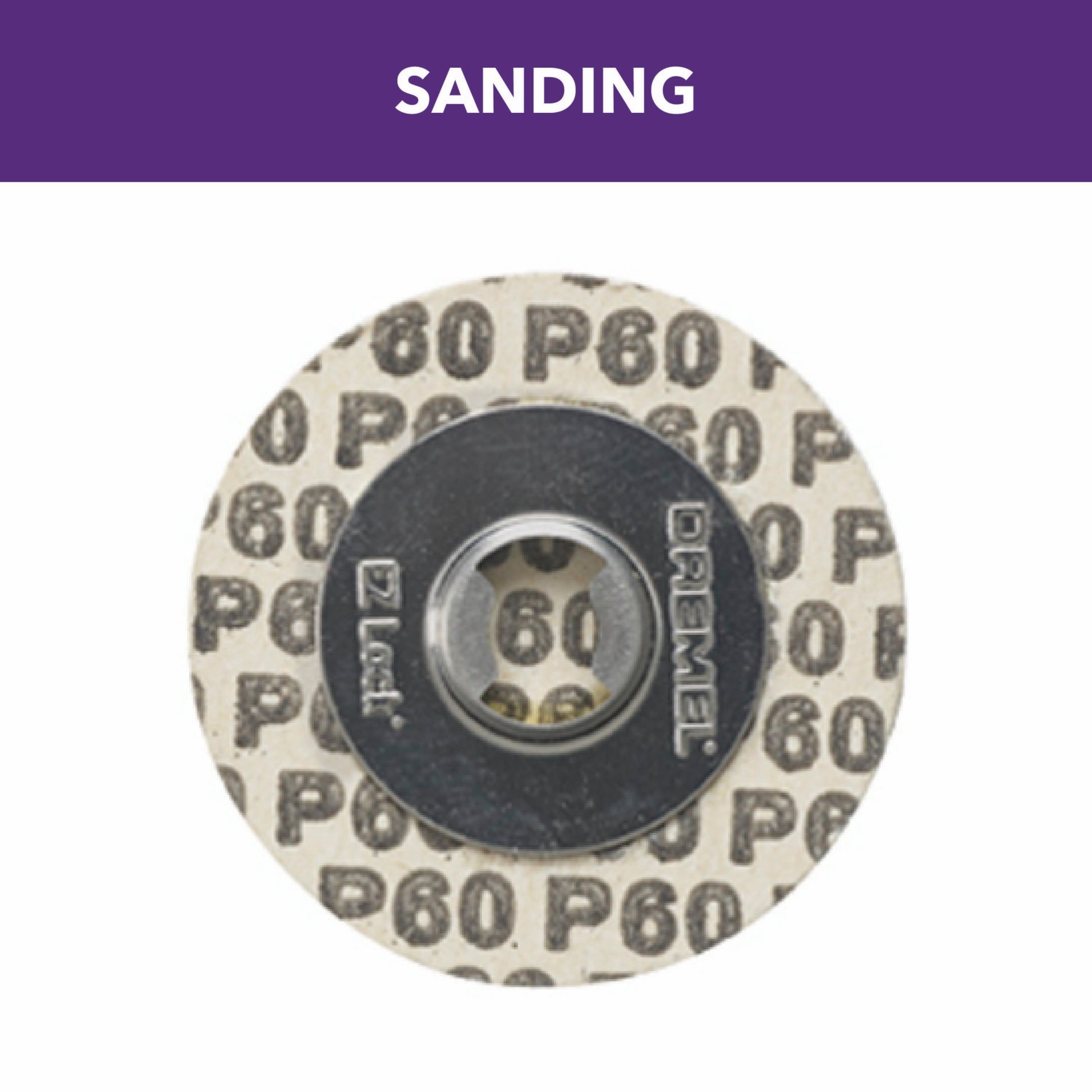 Dremel 1-1/4 in. EZ Lock 60 Grit Sanding Disc, 5-Pack EZ411SA