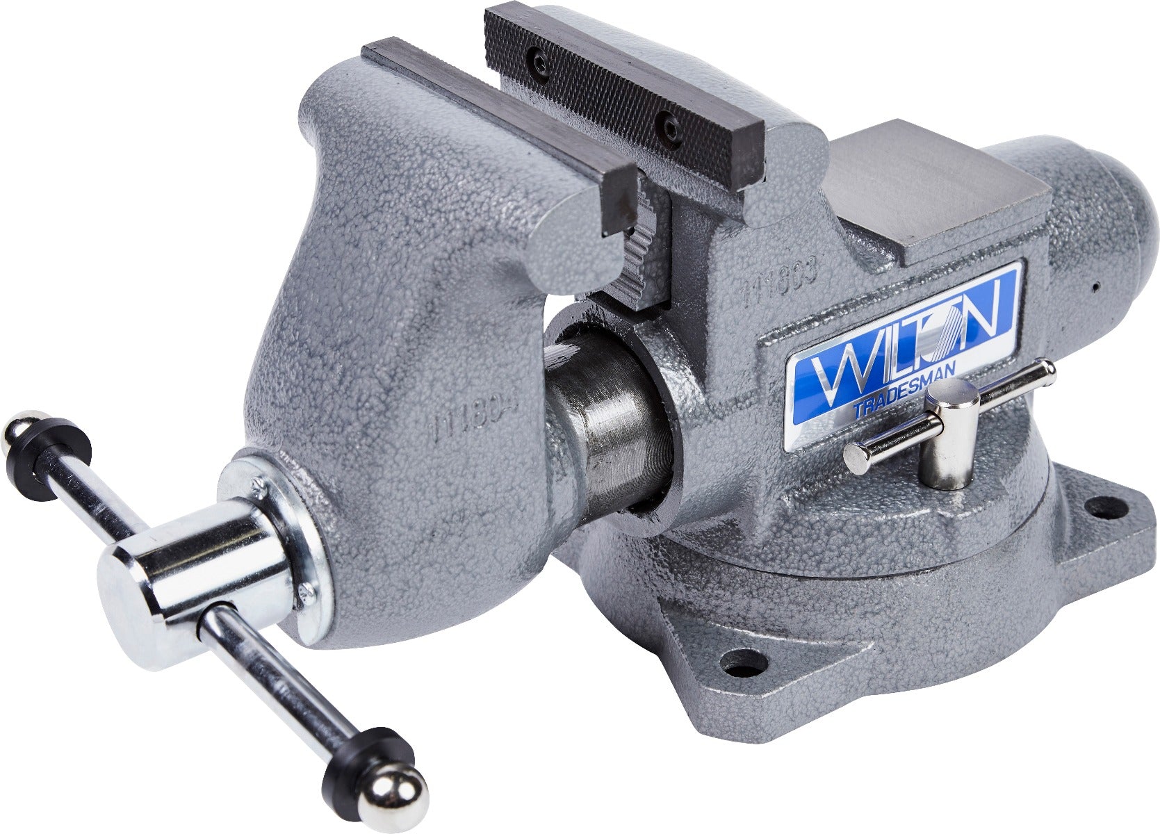 Jet 1745, Tradesman 4-1/2 in. Round Channel Vise with Swivel Base 28805