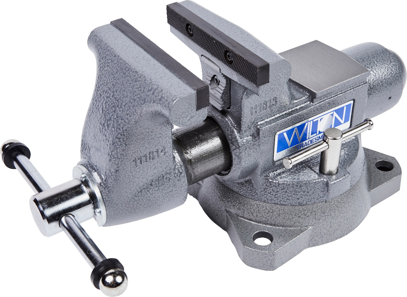 Jet 1755, Tradesman 5-1/2 in. Round Channel Vise with Swivel Base 28806