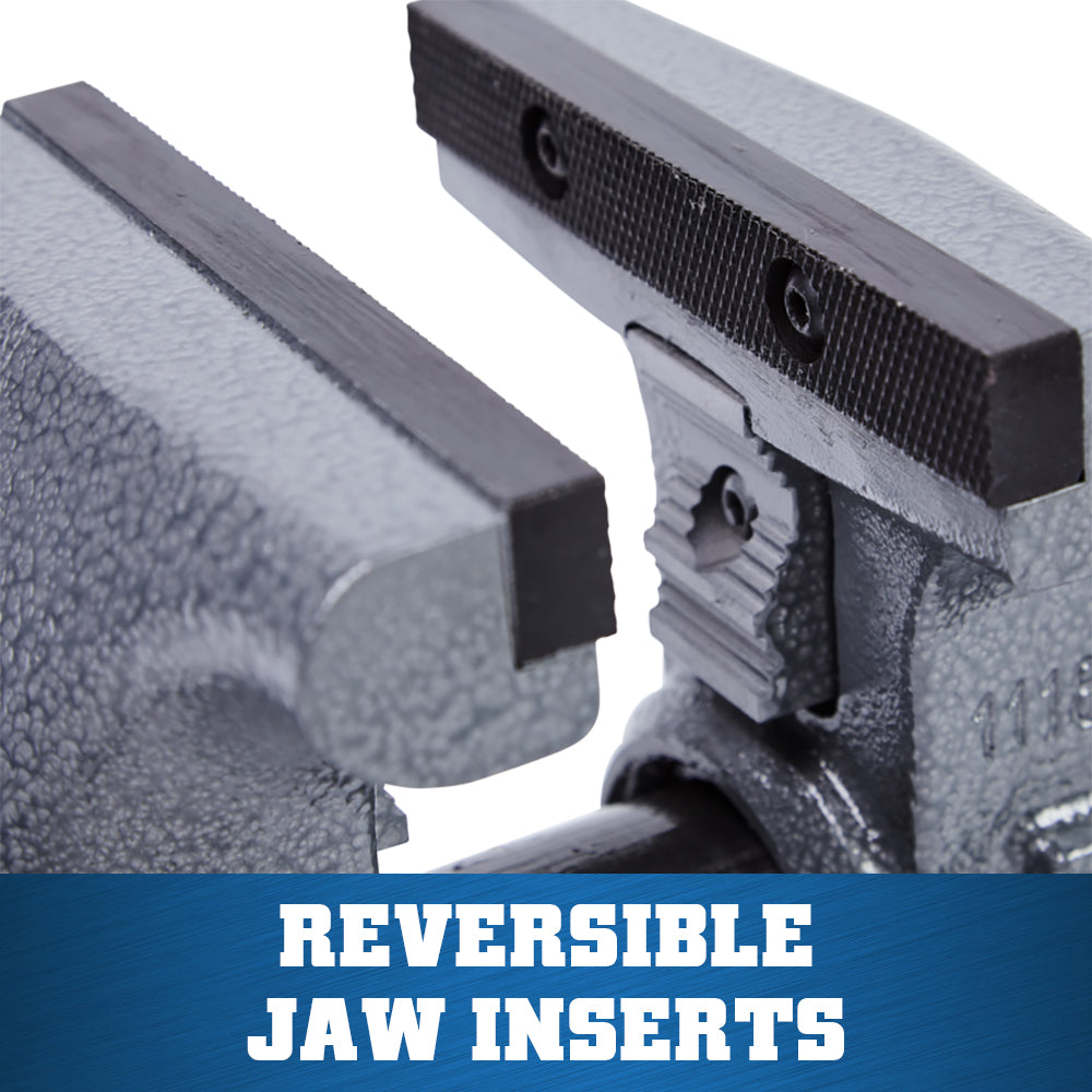 Jet 1755, Tradesman 5-1/2 in. Round Channel Vise with Swivel Base 28806