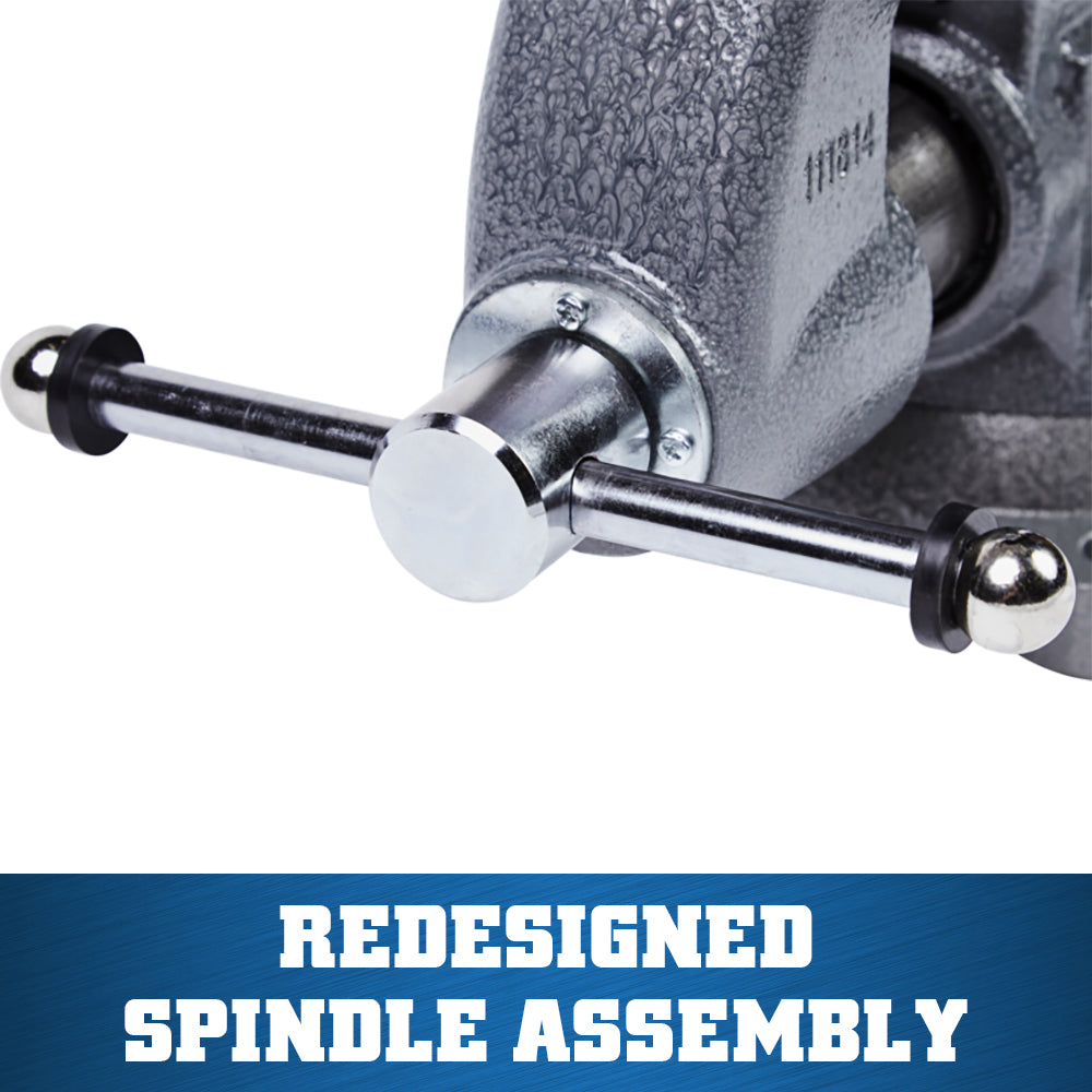 Jet 1755, Tradesman 5-1/2 in. Round Channel Vise with Swivel Base 28806