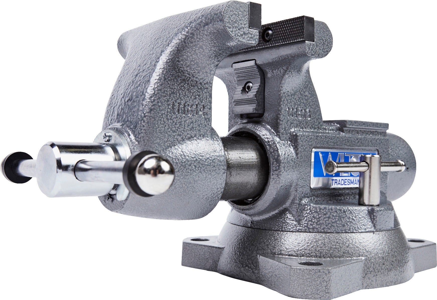 Jet 1755, Tradesman 5-1/2 in. Round Channel Vise with Swivel Base 28806