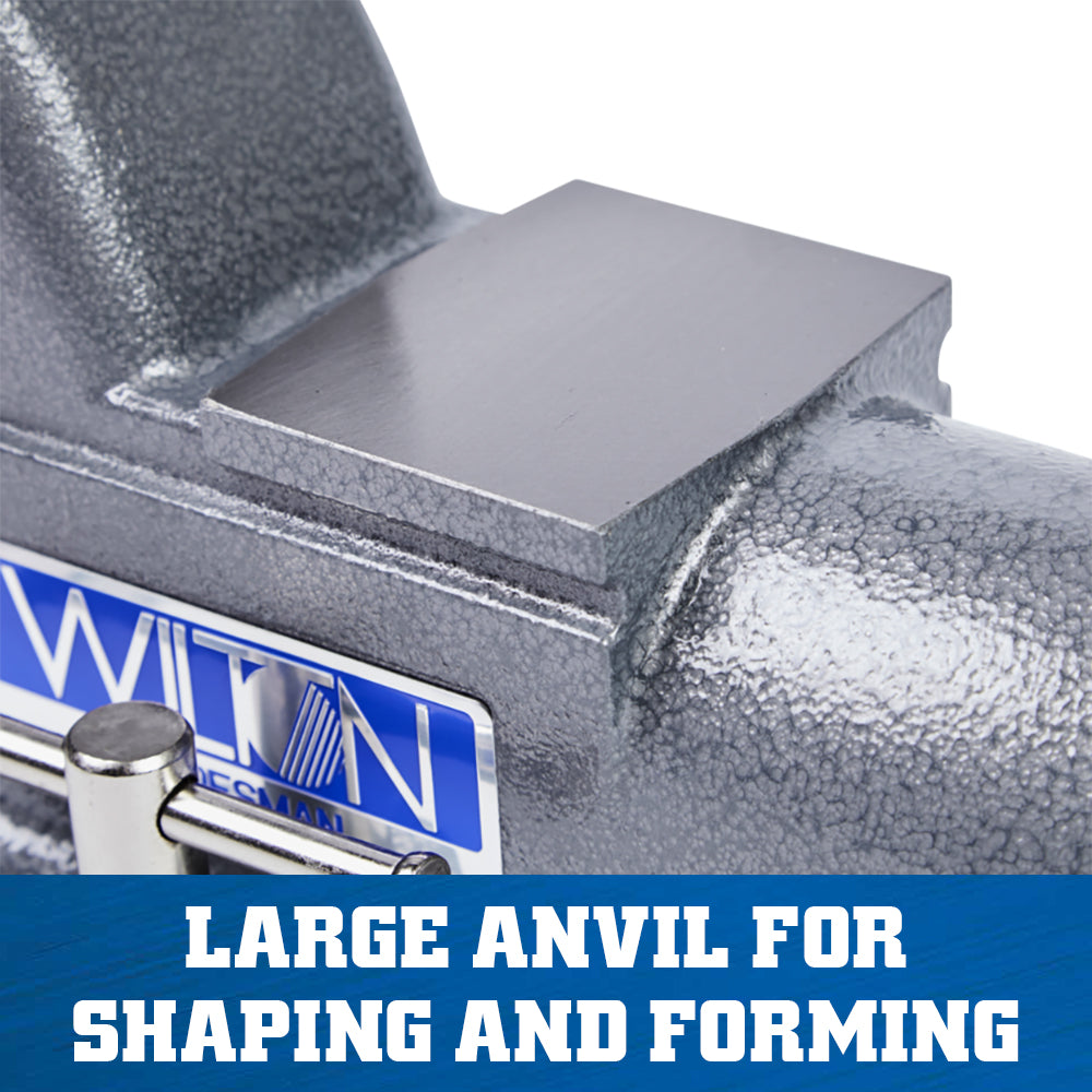 Jet 1765, Tradesman 6-1/2 in. Round Channel Vise with Swivel Base 28807