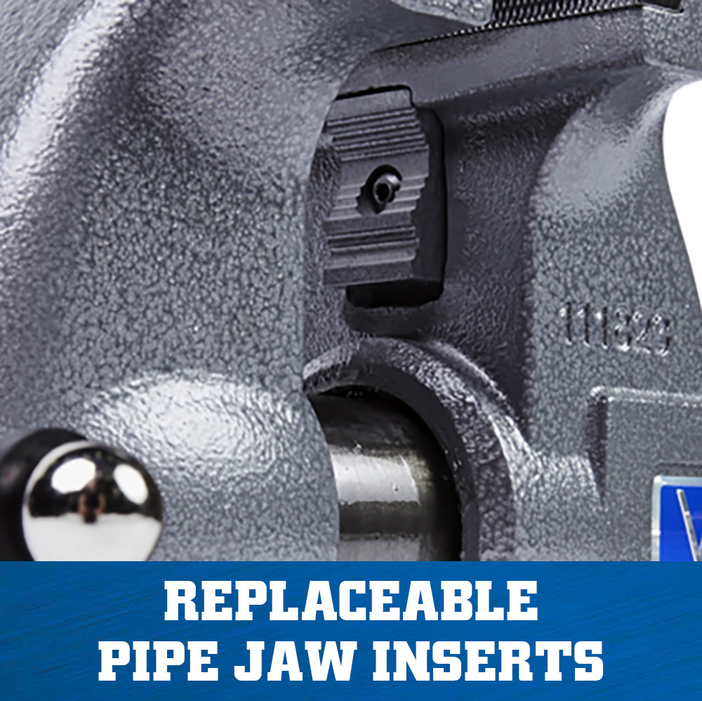 Jet 1765, Tradesman 6-1/2 in. Round Channel Vise with Swivel Base 28807