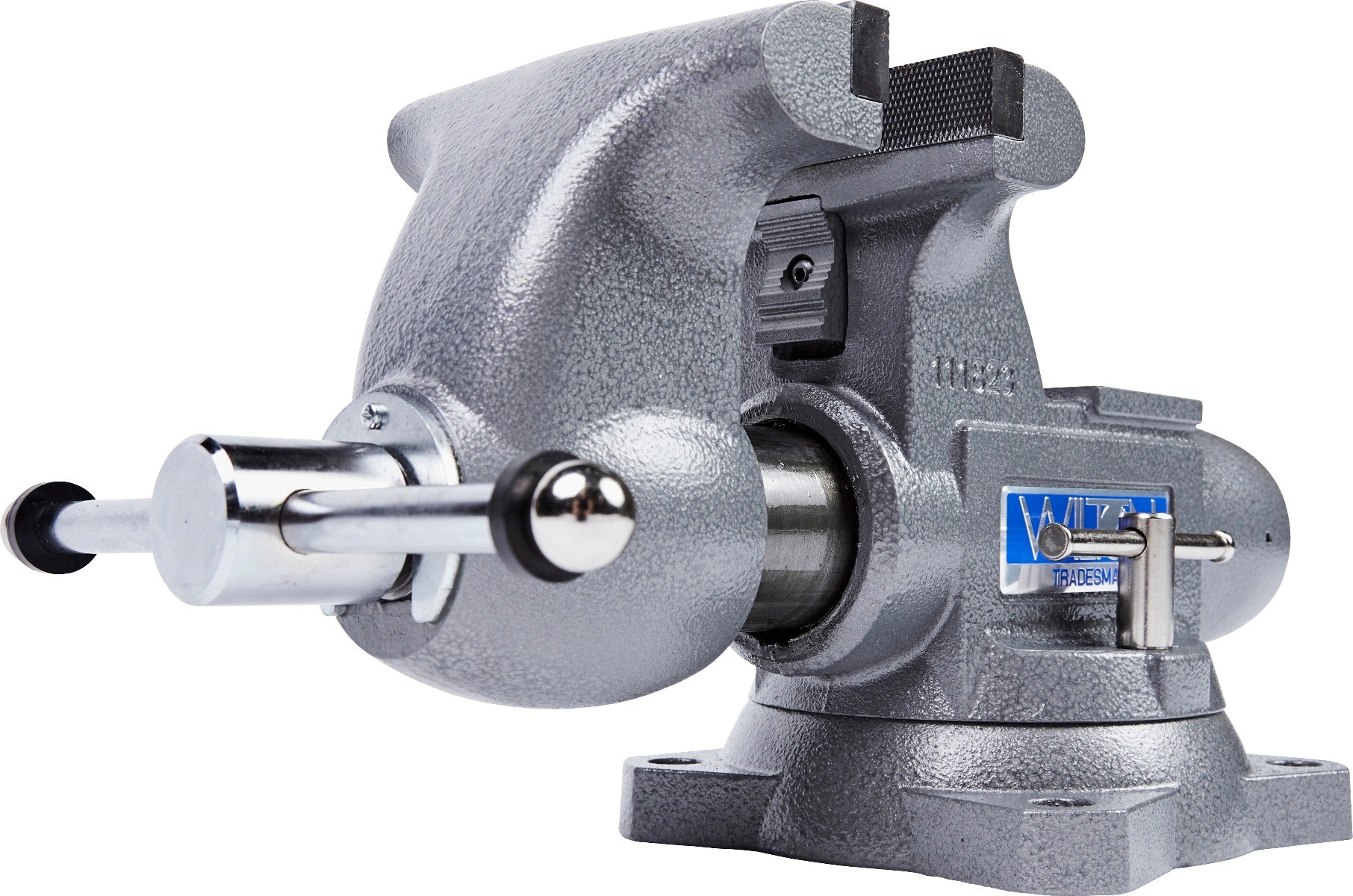 Jet 1765, Tradesman 6-1/2 in. Round Channel Vise with Swivel Base 28807