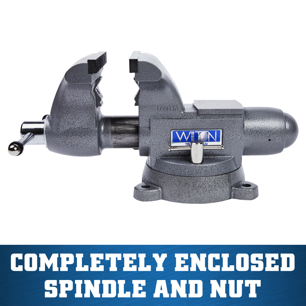 Jet 1780A, Tradesman 8 in. Round Channel Vise with Swivel Base 28808