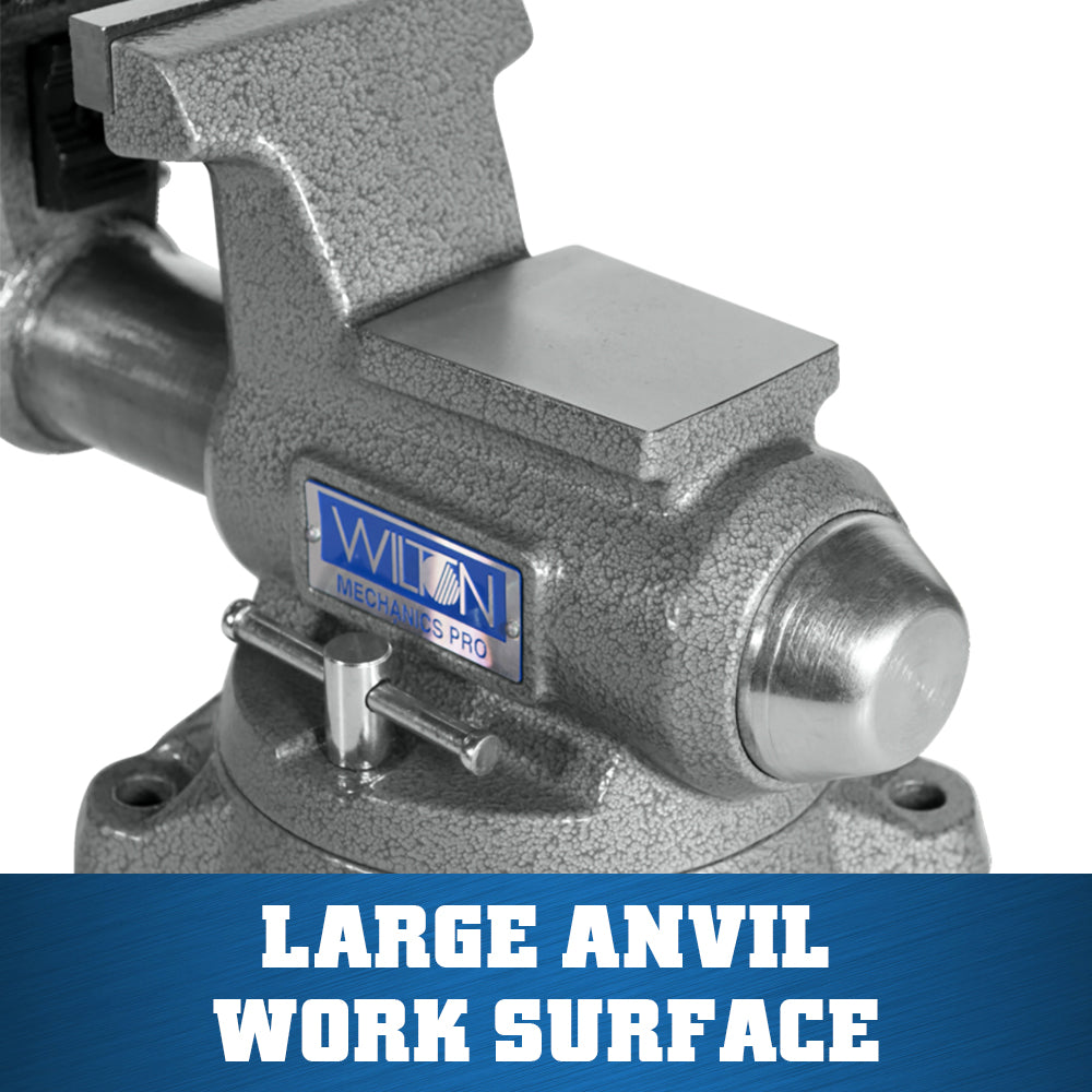 Jet 845M, Mechanics Pro 4-1/2 in. Jaw Width, Round Channel Vise with Swivel Base 28810