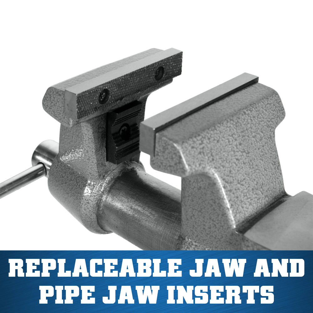 Jet 845M, Mechanics Pro 4-1/2 in. Jaw Width, Round Channel Vise with Swivel Base 28810