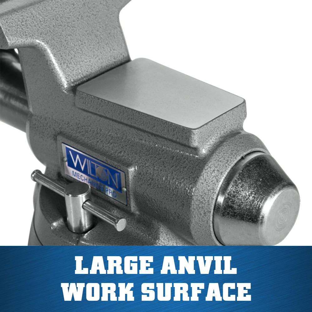 Jet 855M, Mechanics Pro 5-1/2 in. Jaw Width, Round Channel Vise with Swivel Base 28811