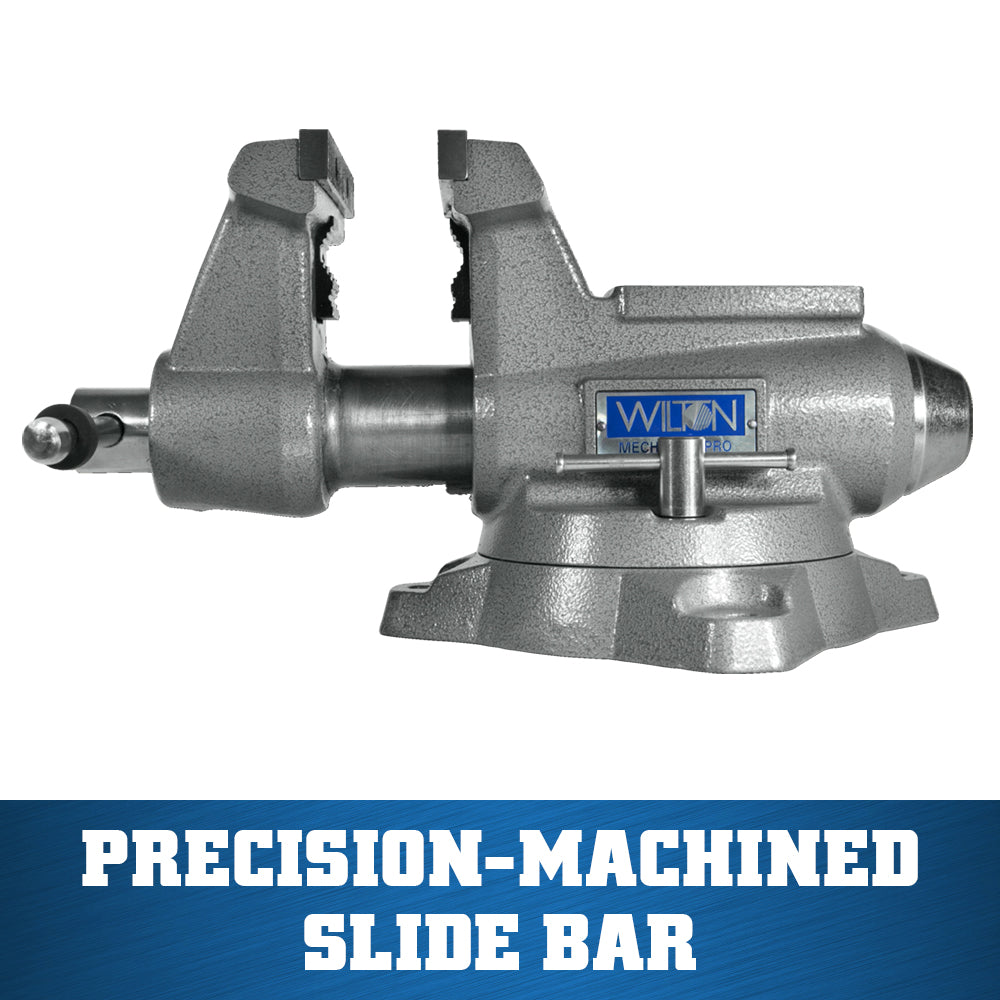 Jet 855M, Mechanics Pro 5-1/2 in. Jaw Width, Round Channel Vise with Swivel Base 28811