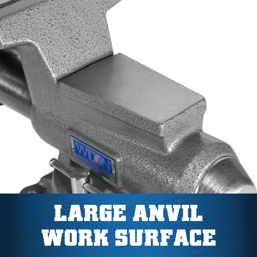 Jet 865M, Mechanics Pro 6-1/2 in. Jaw Width, Round Channel Vise with Swivel Base 28812