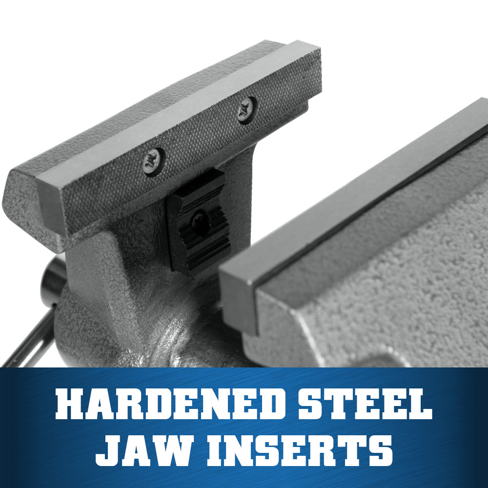 Jet 865M, Mechanics Pro 6-1/2 in. Jaw Width, Round Channel Vise with Swivel Base 28812