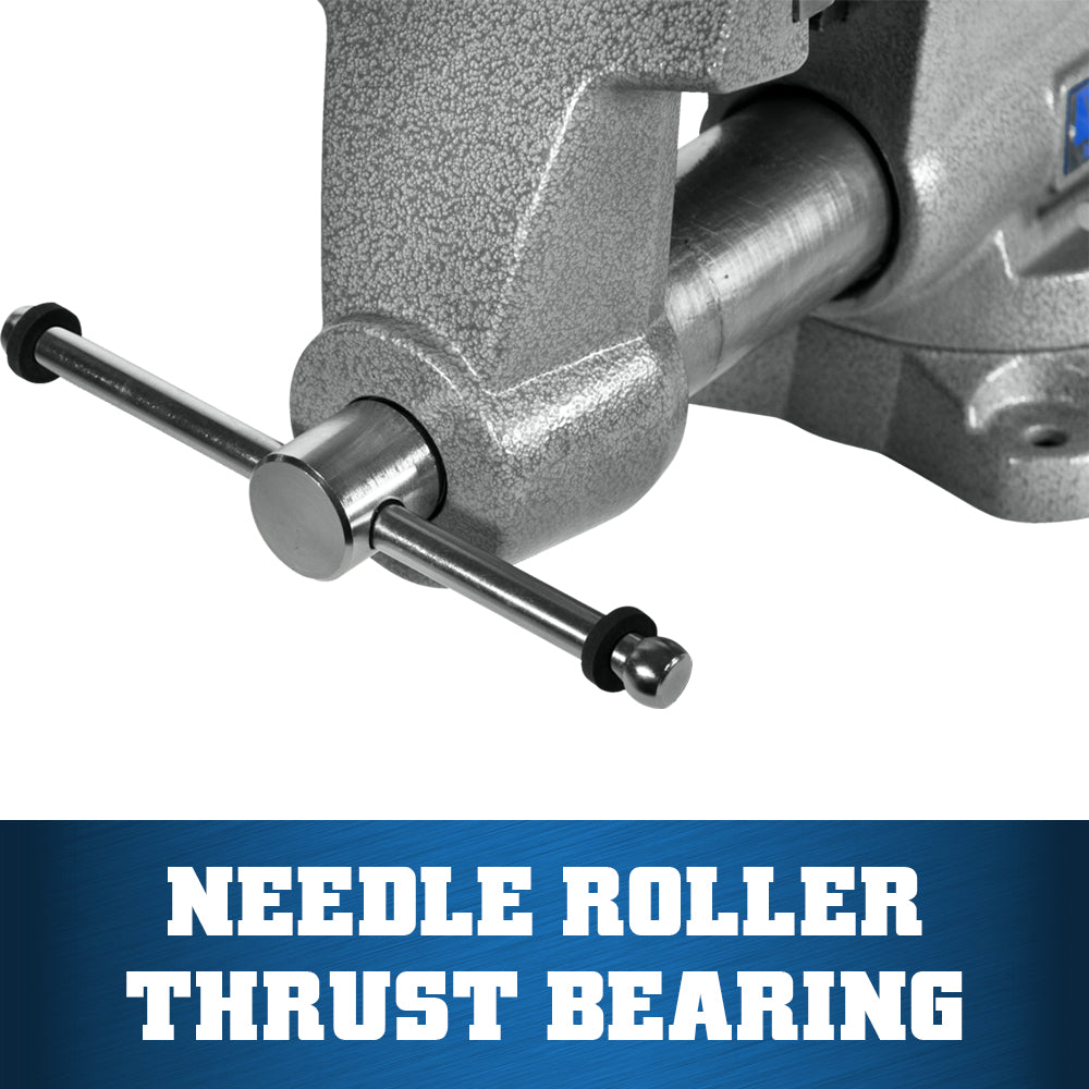 Jet 865M, Mechanics Pro 6-1/2 in. Jaw Width, Round Channel Vise with Swivel Base 28812
