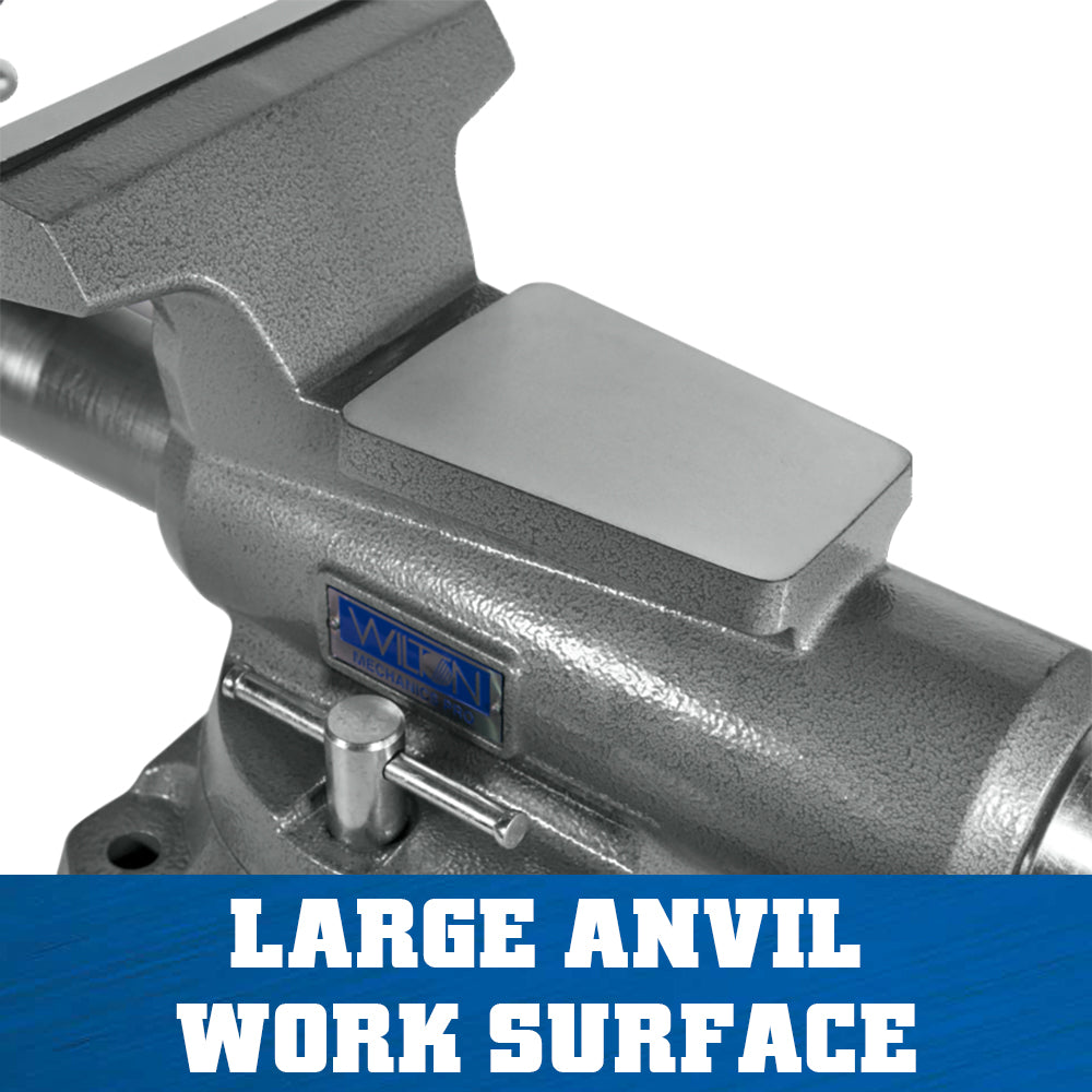 Jet 880M, Mechanics Pro 8 in. Jaw Width, Round Channel Vise with Swivel Base 28813