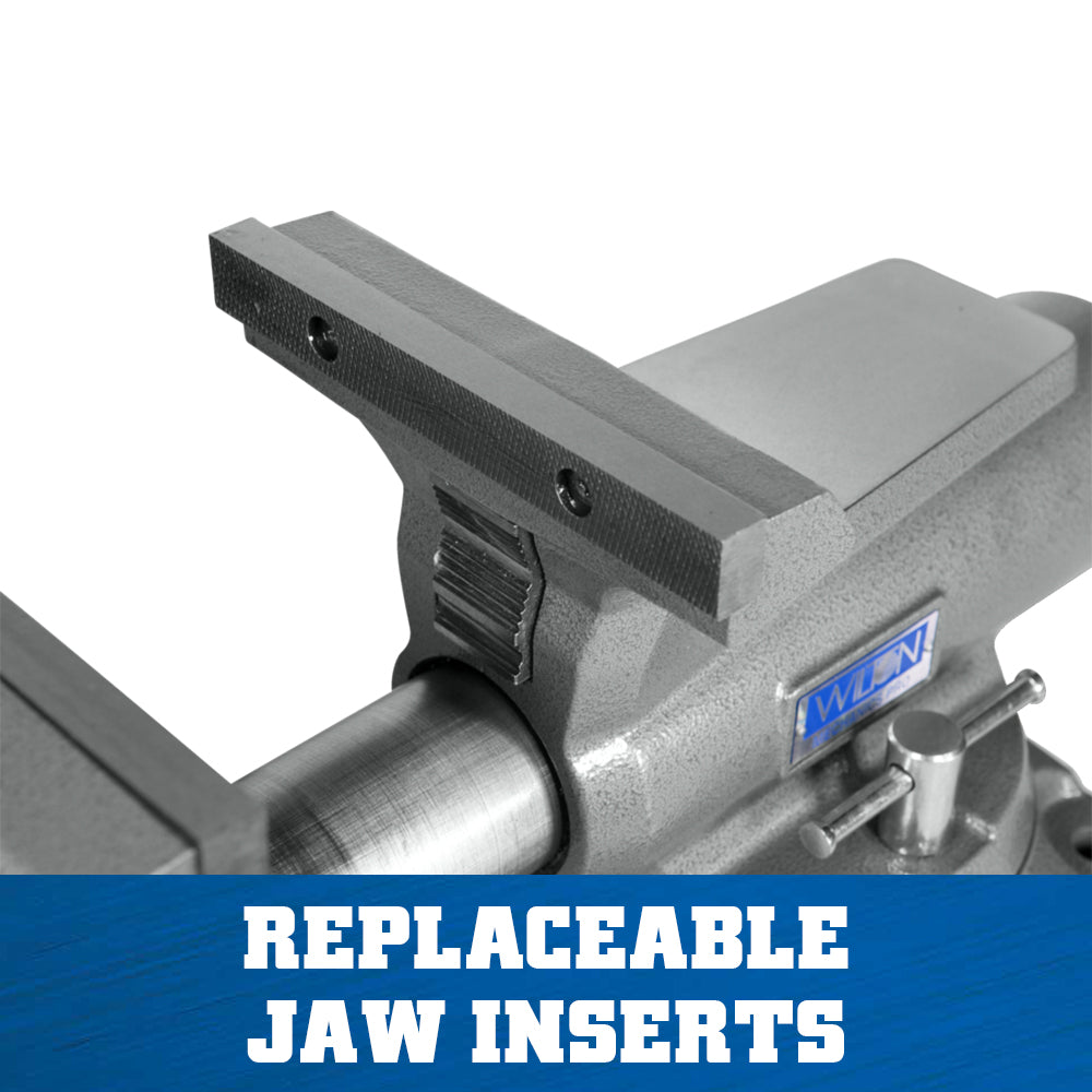 Jet 880M, Mechanics Pro 8 in. Jaw Width, Round Channel Vise with Swivel Base 28813