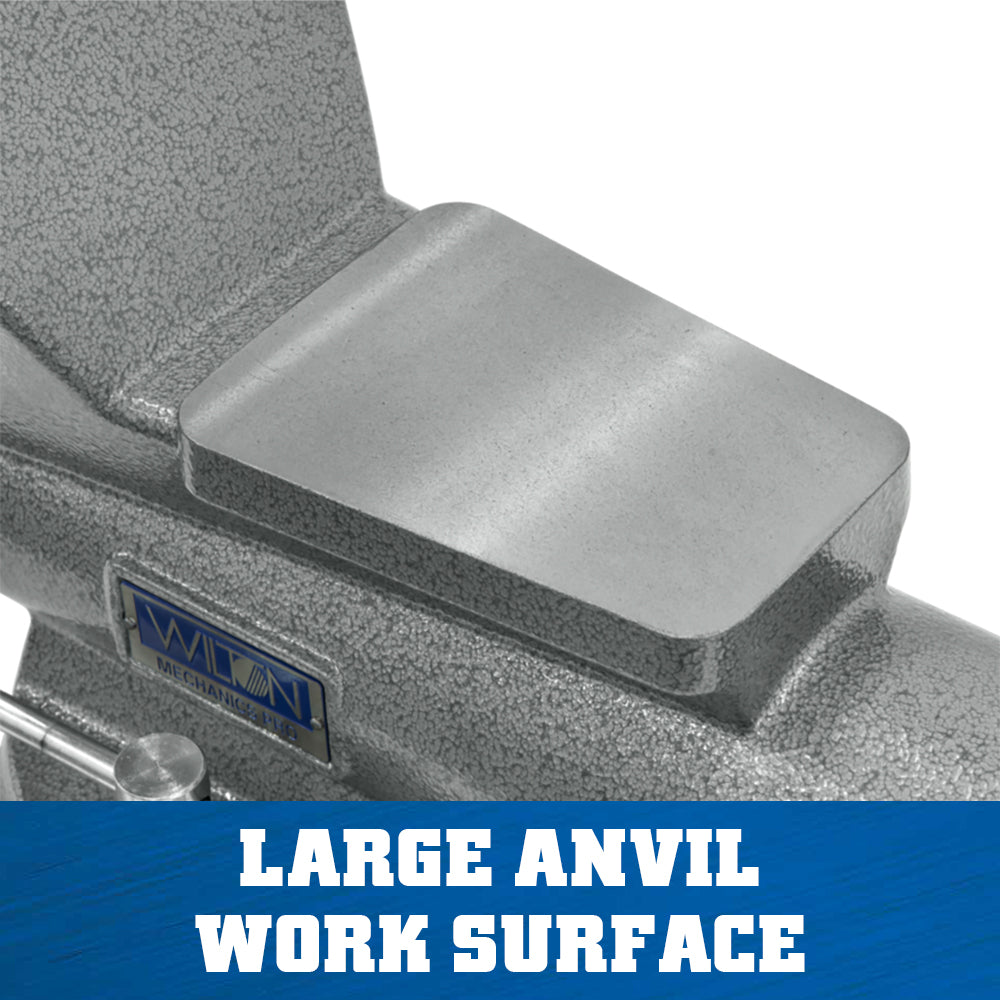 Jet 8100M, Mechanics Pro 10 in. Jaw Width, Round Channel Vise with Swivel Base 28814