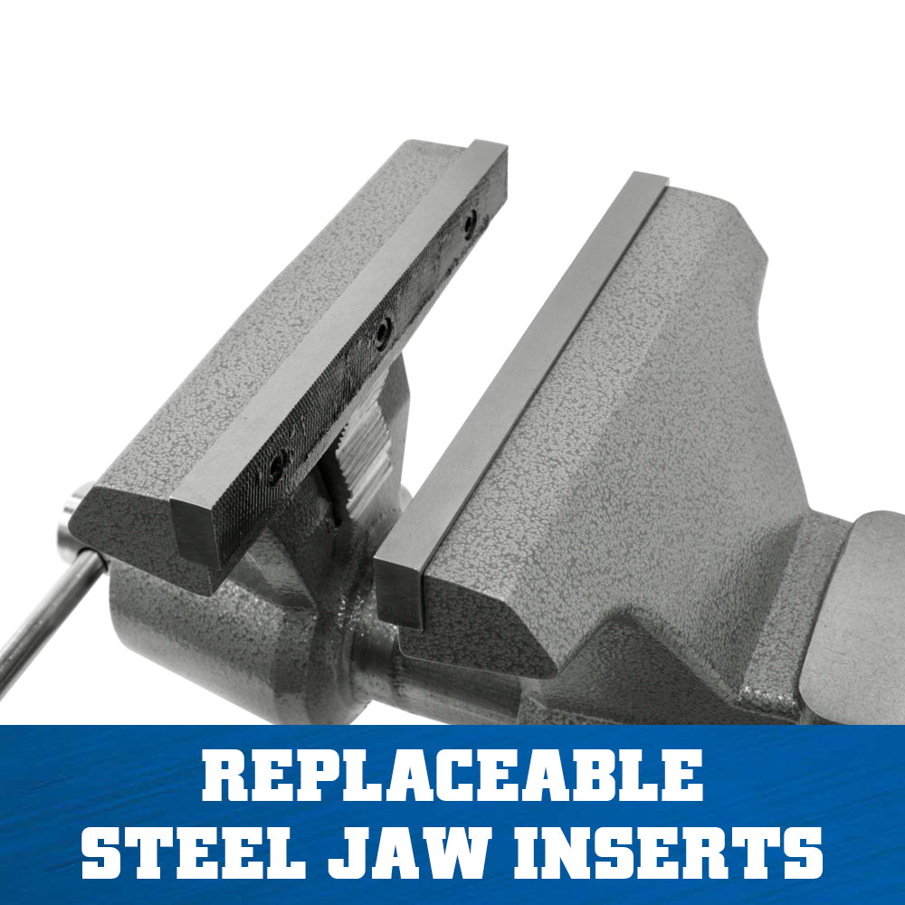 Jet 8100M, Mechanics Pro 10 in. Jaw Width, Round Channel Vise with Swivel Base 28814