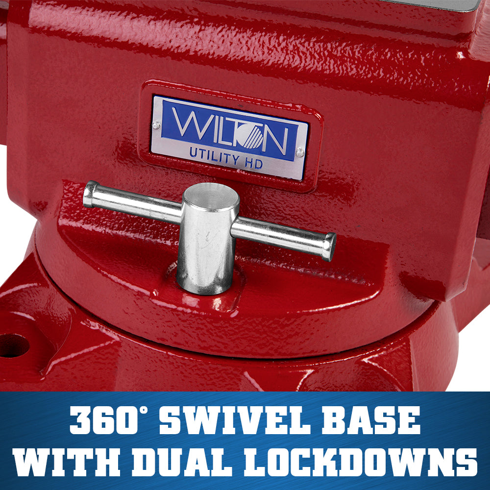 Jet 648UHD, Utility HD Vise 8 in. Jaw with Swivel Base 28816