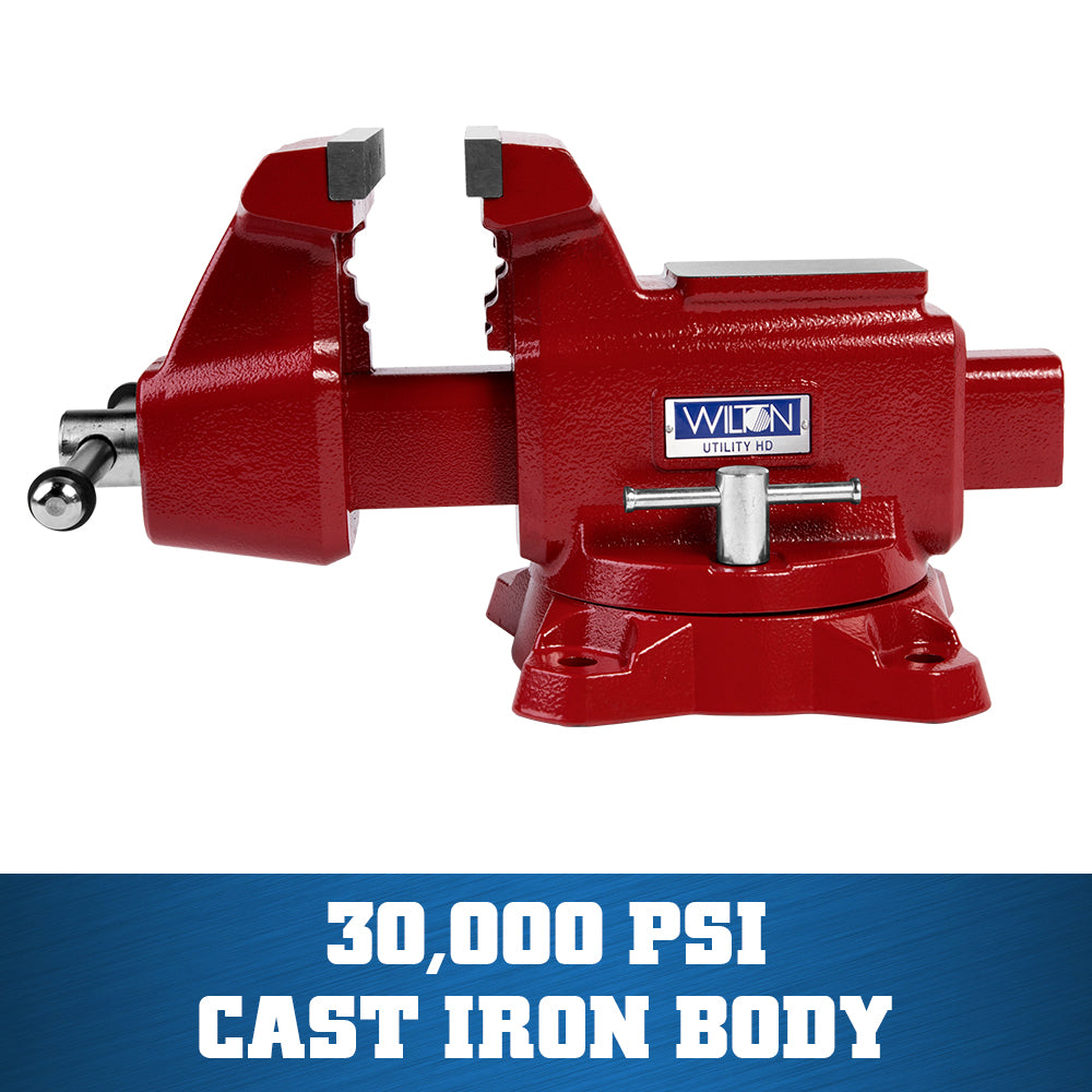 Jet 648UHD, Utility HD Vise 8 in. Jaw with Swivel Base 28816