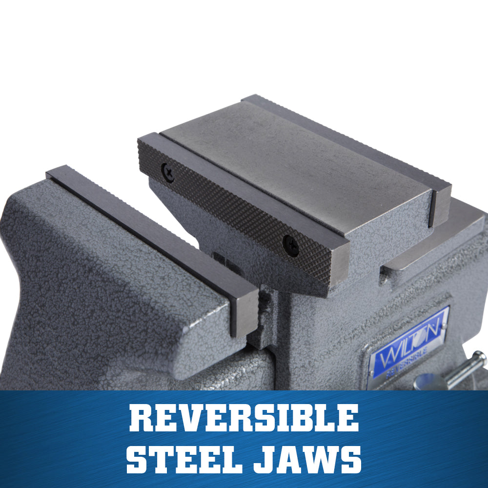 Jet 4550R, Reversible Vise 5-1/2 in. Jaw with Swivel Base 28821