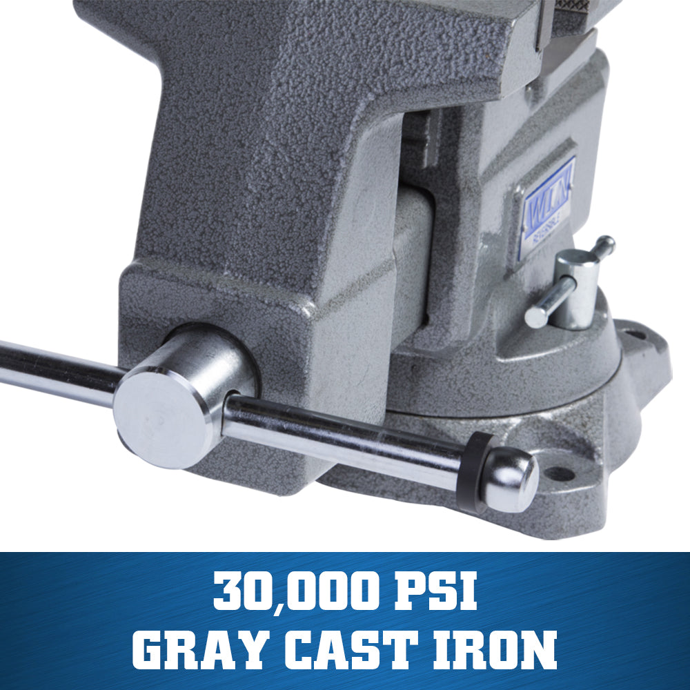 Jet 4650R, Reversible Vise 6-1/2 in. Jaw with Swivel Base 28822