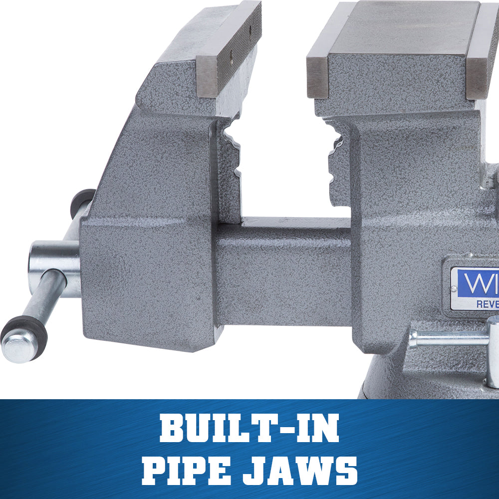 Jet 4800R, Reversible Vise 8 in. Jaw with Swivel Base 28823