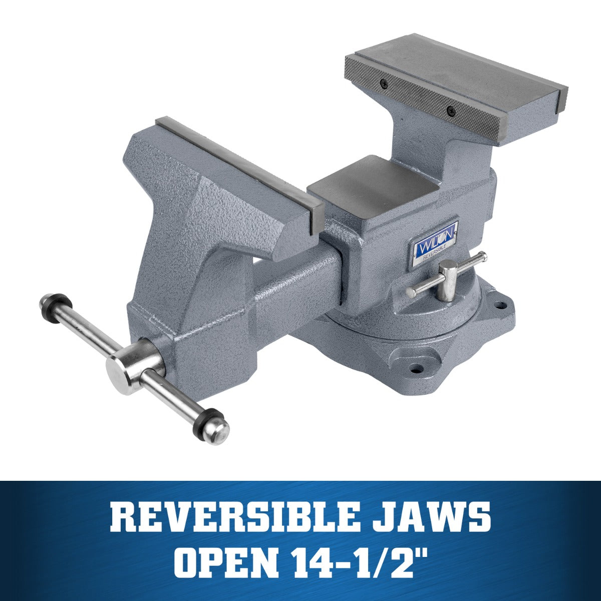 Jet 4800R, Reversible Vise 8 in. Jaw with Swivel Base 28823
