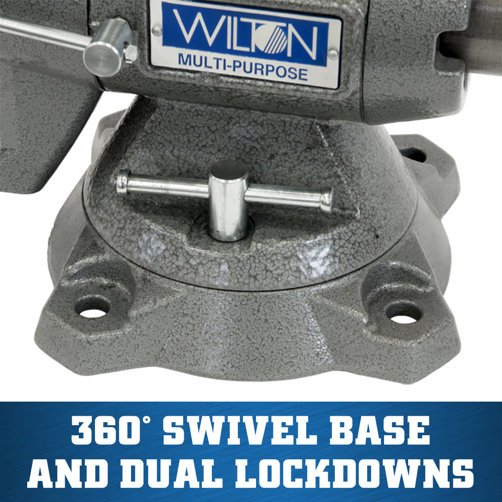 Jet 550P, Multi-Purpose 5-1/2 in. Vise with Swivel Base 28824