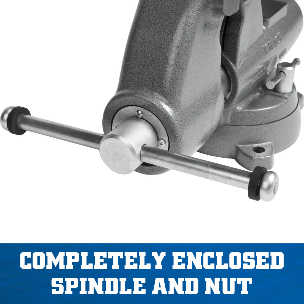 Jet C2, Combination Pipe and Bench 5 in. Jaw Round Channel Vise with Swivel Base 28827