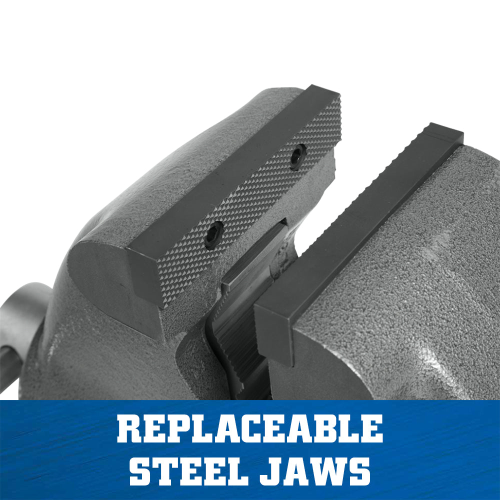 Jet C2, Combination Pipe and Bench 5 in. Jaw Round Channel Vise with Swivel Base 28827