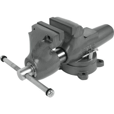 Jet 600S Machinist 6 in. Jaw Round Channel Vise with Swivel Base 28833