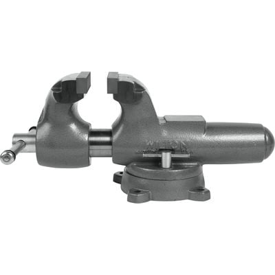 Jet 600S Machinist 6 in. Jaw Round Channel Vise with Swivel Base 28833