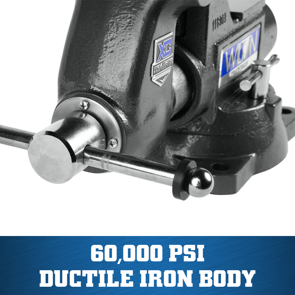 Jet 1745XC, Tradesman XC 4-1/2 in. Xtreme Condition Round Channel Vise with Swivel Base 28840