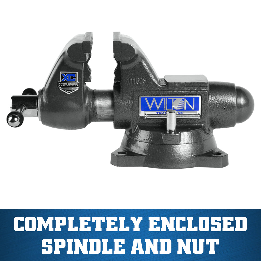 Jet 1745XC, Tradesman XC 4-1/2 in. Xtreme Condition Round Channel Vise with Swivel Base 28840