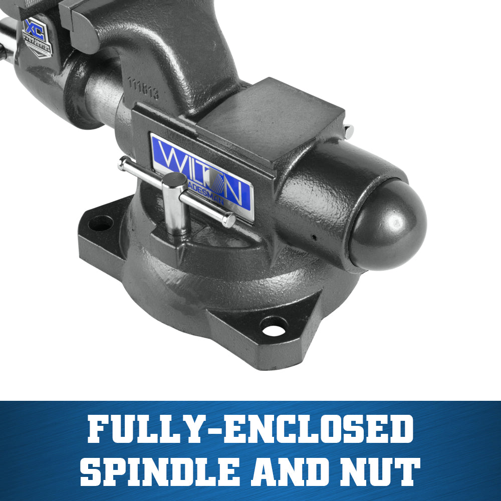 Jet 1755XC, Tradesman XC 5-1/2 in. Xtreme Condition Round Channel Vise with Swivel Base 28841