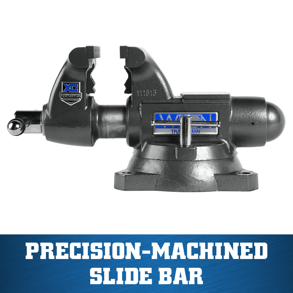 Jet 1755XC, Tradesman XC 5-1/2 in. Xtreme Condition Round Channel Vise with Swivel Base 28841