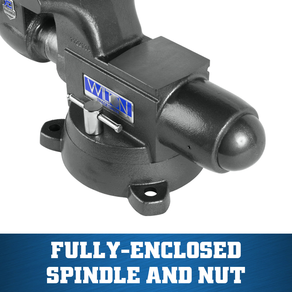 Jet 1780XC, Tradesman XC 8 in. Xtreme Condition Round Channel Vise with Swivel Base 28843