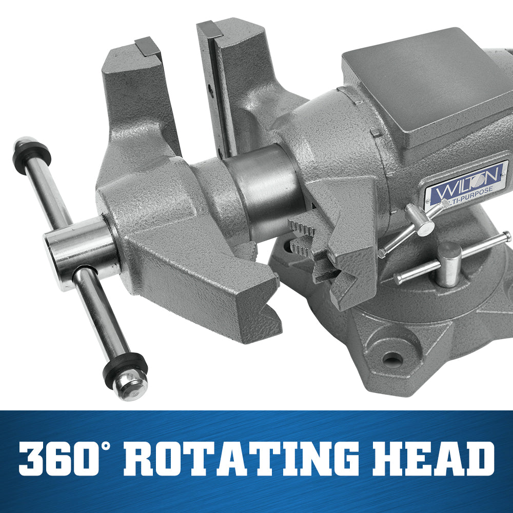 Wilton 650P, Multi-Purpose 6-1/2 in. Vise with Swivel Base 28845