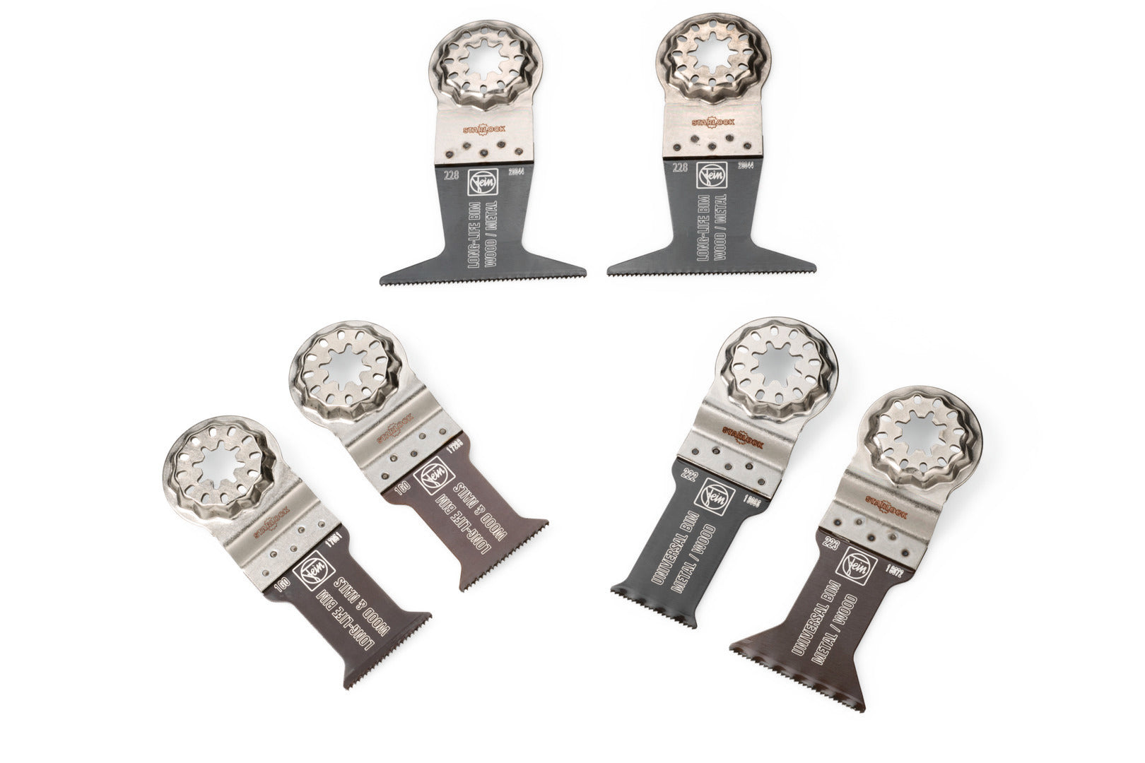 Fein Best of Starlock E-Cut Wood & Metal Saw Blade Kit, 6-Pack 35222967010